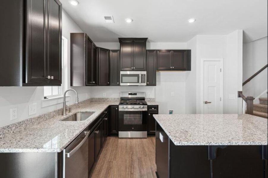 Furnished interior view inside a new home in Crescent Cove, Summerville (Image 5). Furnished interior view inside a new home in Crescent Cove, Summerville (Image 5).
