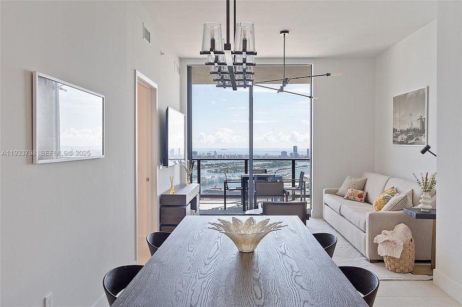Furnished interior view inside a new home in , Miami (Image 4).