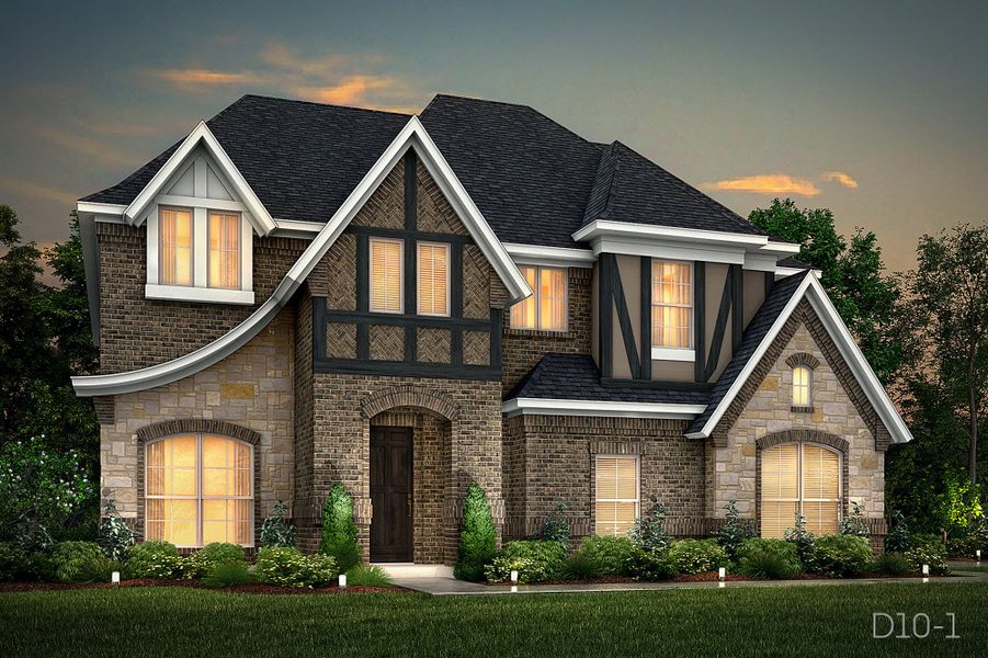 Representative exterior photo of a completed home built from the Sacramento by John Houston Homes in Chapel Ridge, Lorena, TX (Image 5).