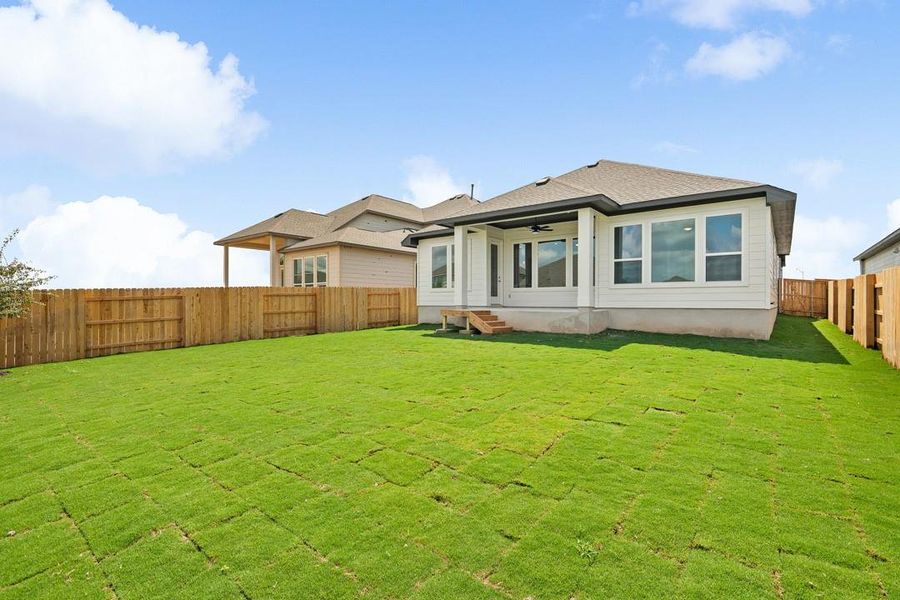 Front exterior of a new home in Park Collection At Park Central, Georgetown, TX, highlighting curb appeal (Image 2). Front exterior of a new home in Park Collection At Park Central, Georgetown, TX, highlighting curb appeal (Image 2).
