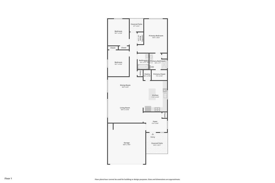 View of floor plan / room layout