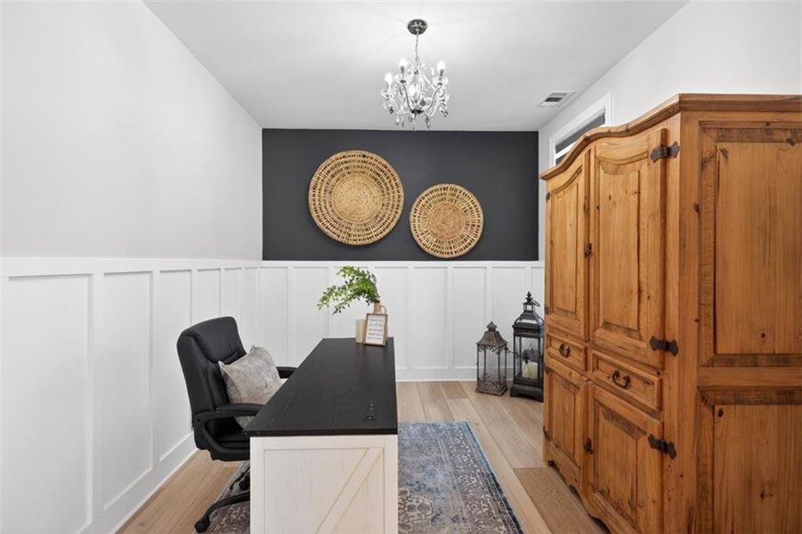 Furnished interior view inside a new home in , Hoschton (Image 32).