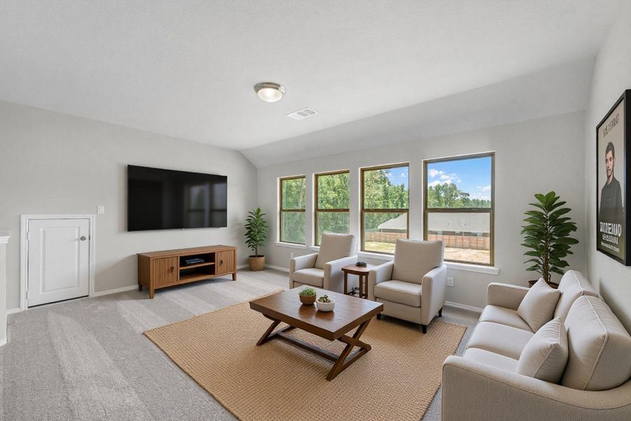 Endless opportunity in the upstairs gameroom! Virtually staged.