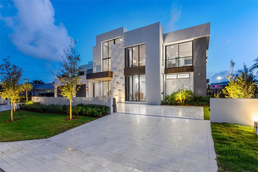 Front exterior of a new home in , Fort Lauderdale, FL, highlighting curb appeal (Image 19). Front exterior of a new home in , Fort Lauderdale, FL, highlighting curb appeal (Image 19).