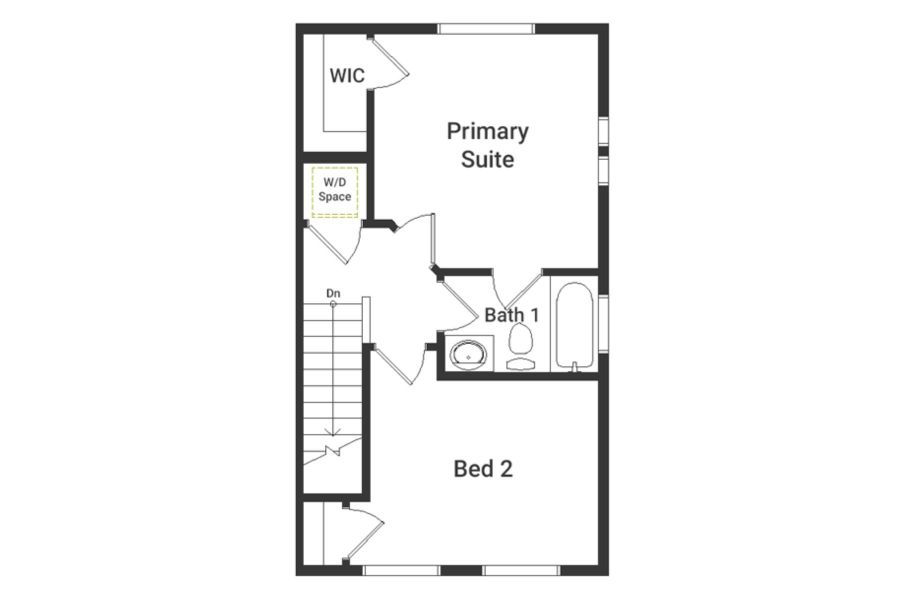 2D floor plan layout of this home in Banning Lewis Ranch - New Homes Colorado Springs, Colorado Springs, CO (Image 3). 2D floor plan layout of this home in Banning Lewis Ranch - New Homes Colorado Springs, Colorado Springs, CO (Image 3).