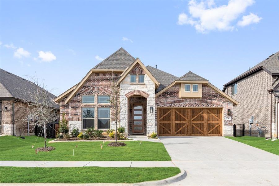 Front exterior of a new home in Silo Mills, Joshua, TX, highlighting curb appeal (Image 1). Front exterior of a new home in Silo Mills, Joshua, TX, highlighting curb appeal (Image 1).