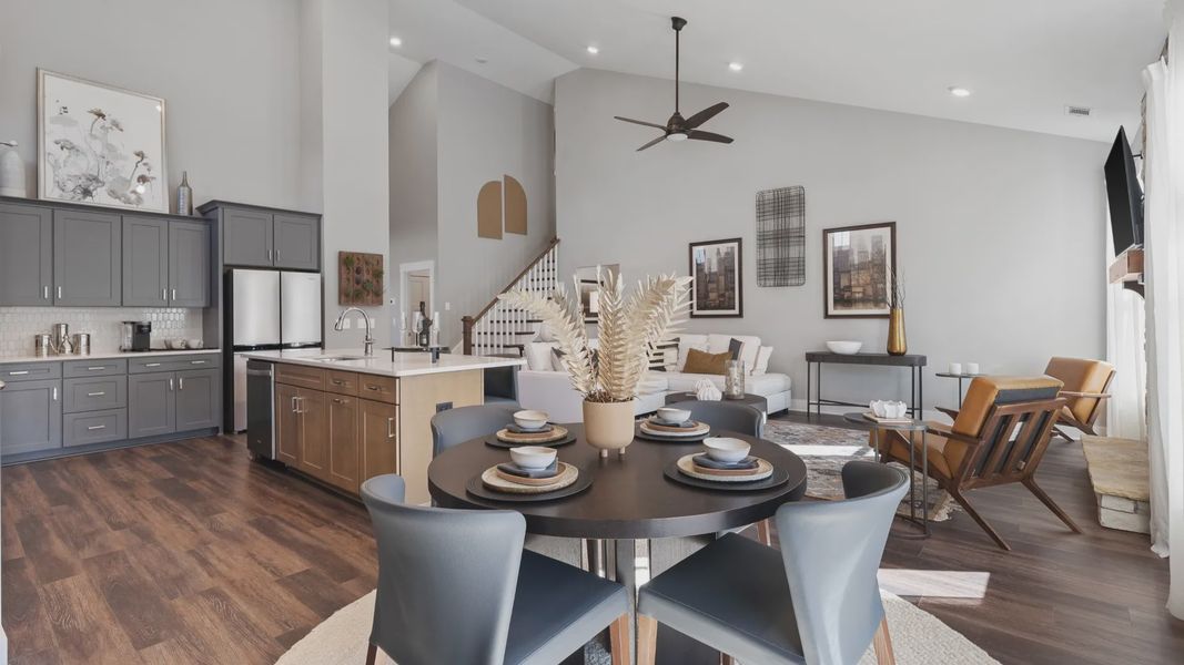 Representative furnished interior of a home built from the Cooper 3 by DRB Homes in Woodglen, Piedmont (Image 15).