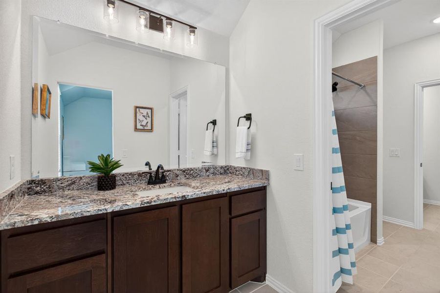 HUGE vanities with lots of storage - and separate toilet and tub spaces. HUGE vanities with lots of storage - and separate toilet and tub spaces.