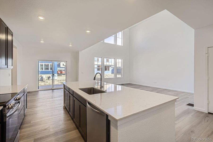 Furnished interior view inside a new home in Ledge Rock: The Monarch Collection, Johnstown (Image 6). Furnished interior view inside a new home in Ledge Rock: The Monarch Collection, Johnstown (Image 6).