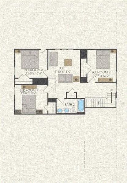 Pulte Homes, Keller floor plan