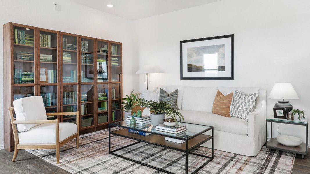 Furnished interior view inside a new home in Wayside, Uhland (Image 6).