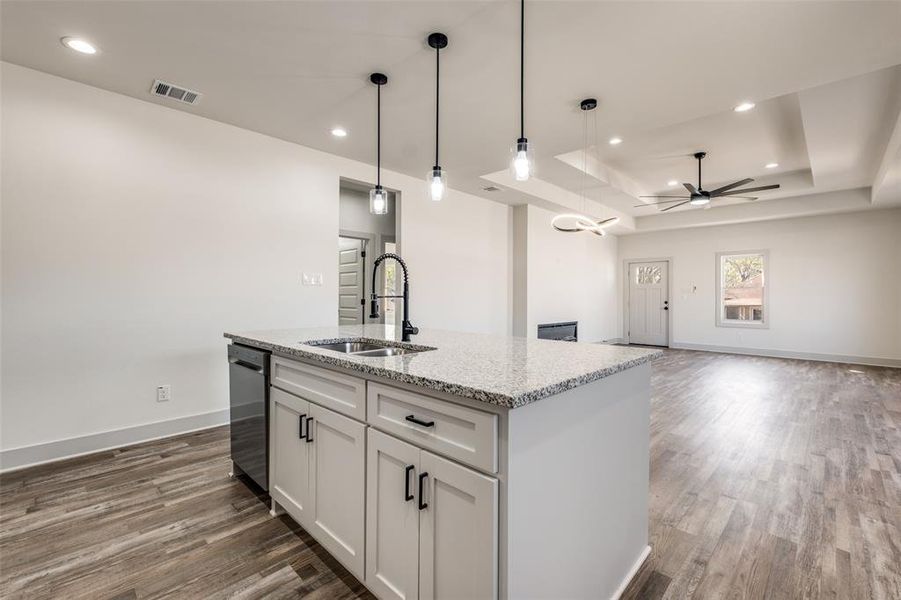 Furnished interior view inside a new home in , Dallas (Image 5).