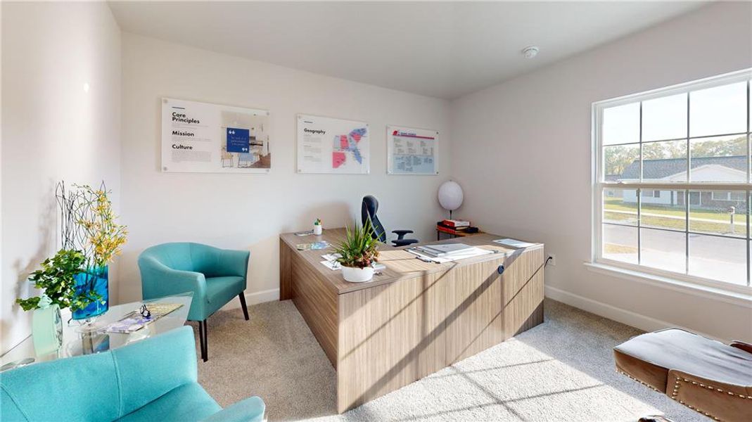 Furnished interior view inside a new home in Rolling Hills, Bell (Image 28).