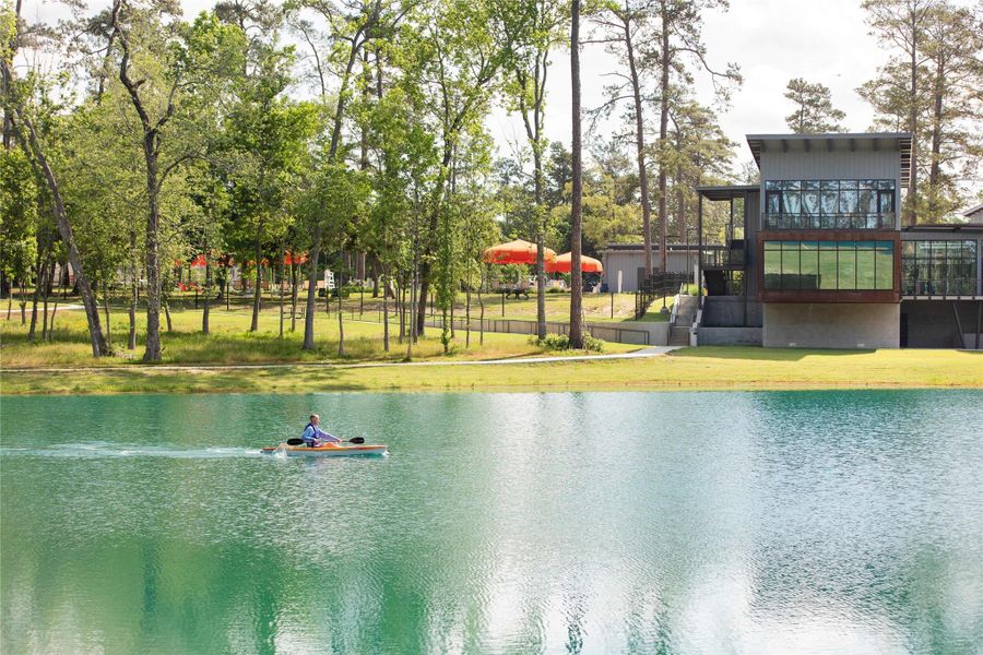 Paddle on one of the many lakes throughout the Grand Central Park community Paddle on one of the many lakes throughout the Grand Central Park community