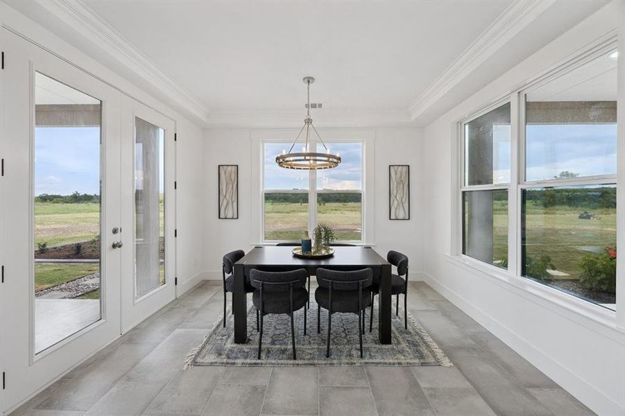 Furnished interior view inside a new home in , Wills Point (Image 16). Furnished interior view inside a new home in , Wills Point (Image 16).