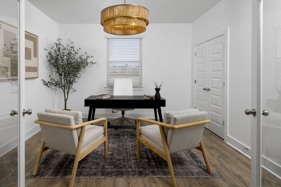 Representative furnished interior of a home built from the Allegheny by Mattamy Homes in Clarabella, Fuquay Varina (Image 9).