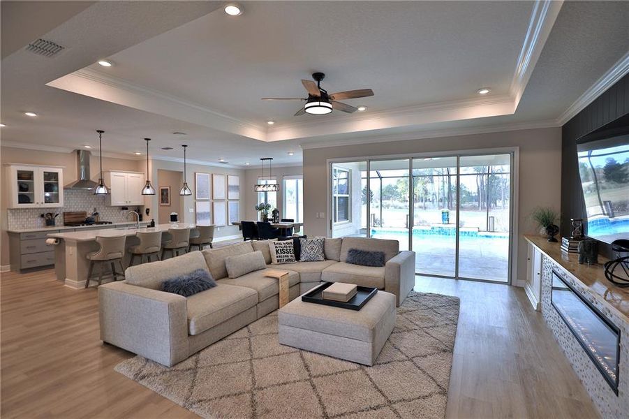 Furnished interior view inside a new home in , Ocala (Image 15).