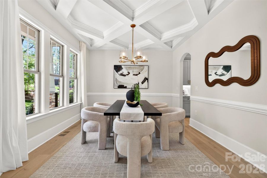 Furnished interior view inside a new home in , Mint Hill (Image 19).