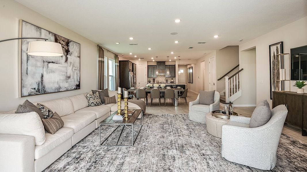 Furnished interior view inside a new home in Veranda Oaks, Port St. Lucie (Image 14).