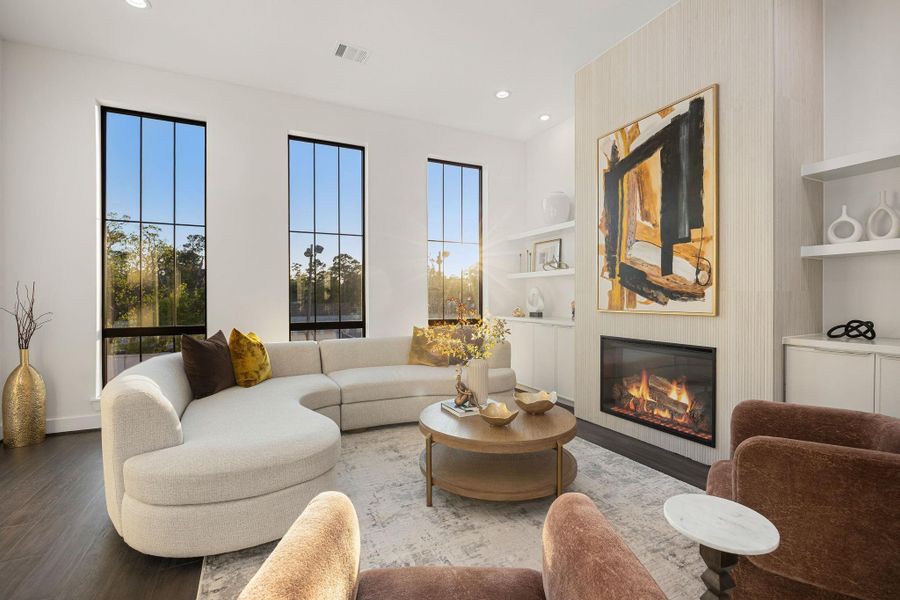 Furnished interior view inside a new home in , Houston (Image 28).