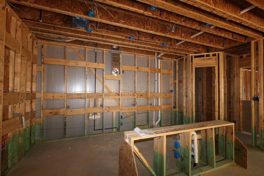 In-progress construction of a new home in Jubilee - Cottages Row Collection, Hockley, TX (Image 13).