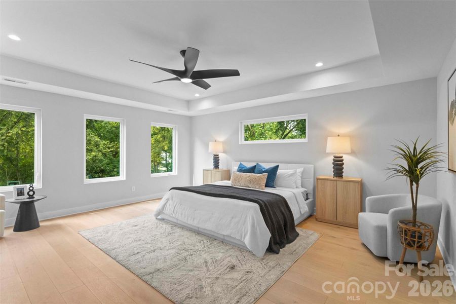 Furnished interior view inside a new home in , Charlotte (Image 9).