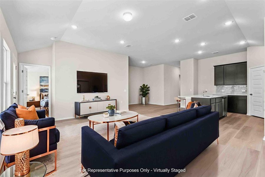 Furnished interior view inside a new home in Marble Creek Crossing, Austin (Image 5).
