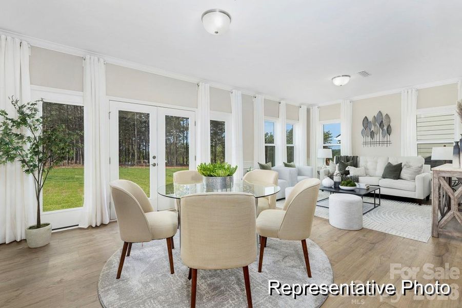 Furnished interior view inside a new home in Huntington Hills, Lincolnton (Image 6).
