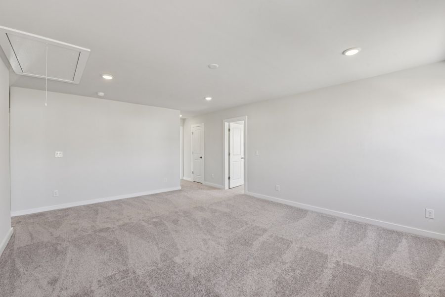 A room with white walls.