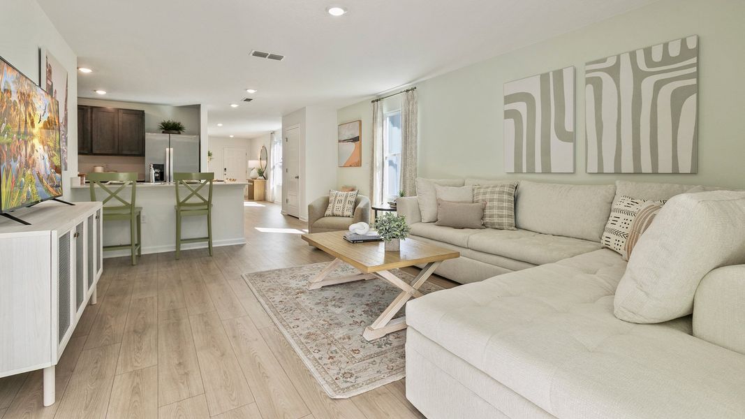 Representative furnished interior of a home built from the ALLEX by D.R. Horton in Copes Landing, Jacksonville (Image 15).