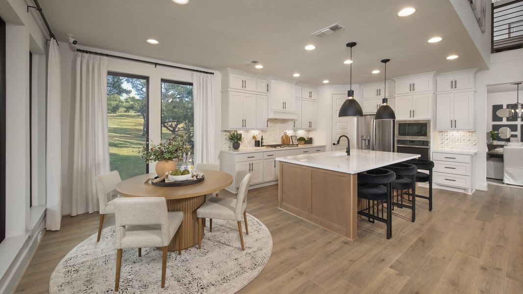 Representative furnished interior of a home built from the 3568W by Perry Homes in Alsatian Oaks, Castroville (Image 8).