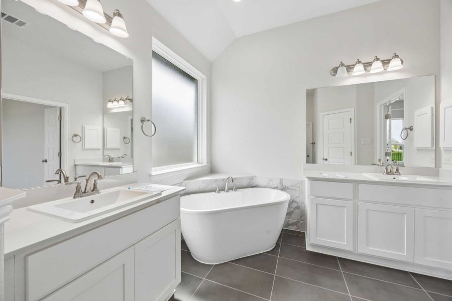 Furnished interior view inside a new home in Oaks of North Grove, Waxahachie (Image 13). Furnished interior view inside a new home in Oaks of North Grove, Waxahachie (Image 13).