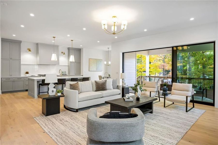 Furnished interior view inside a new home in , Chamblee (Image 14).