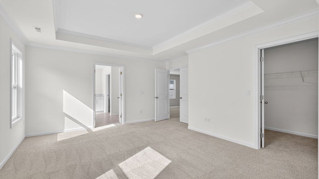 Representative unfurnished interior of a home built from the Hampshire by D.R. Horton in Kalas Falls, Wake Forest (Image 13).