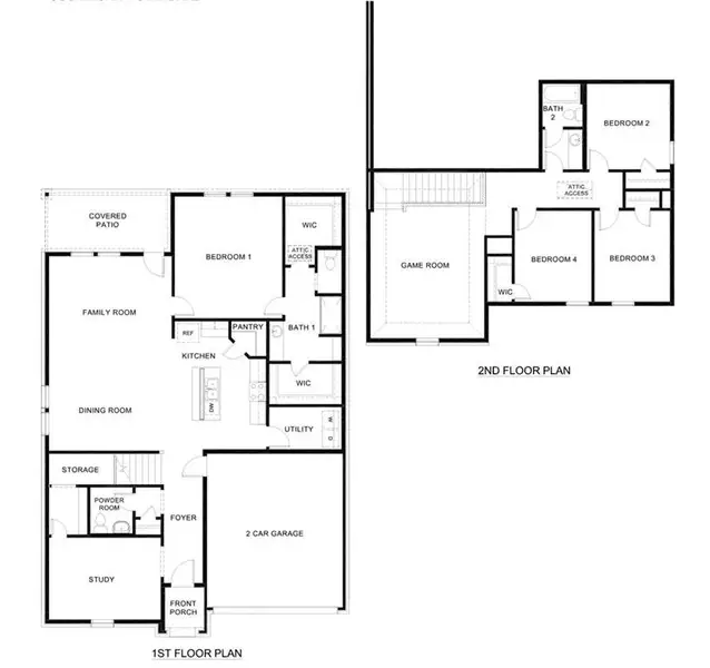 2D floor plan layout of this home in , Waxahachie, TX (Image 3).