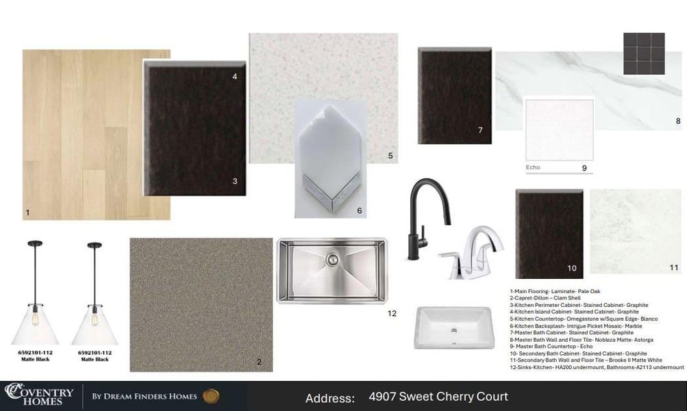 Sample of building materials used in homes in Pomona, Manvel (Image 4).