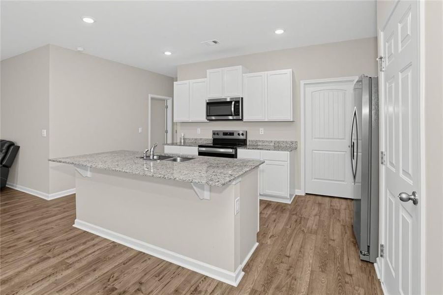 Furnished interior view inside a new home in Etowah Preserve, Dawsonville (Image 14).