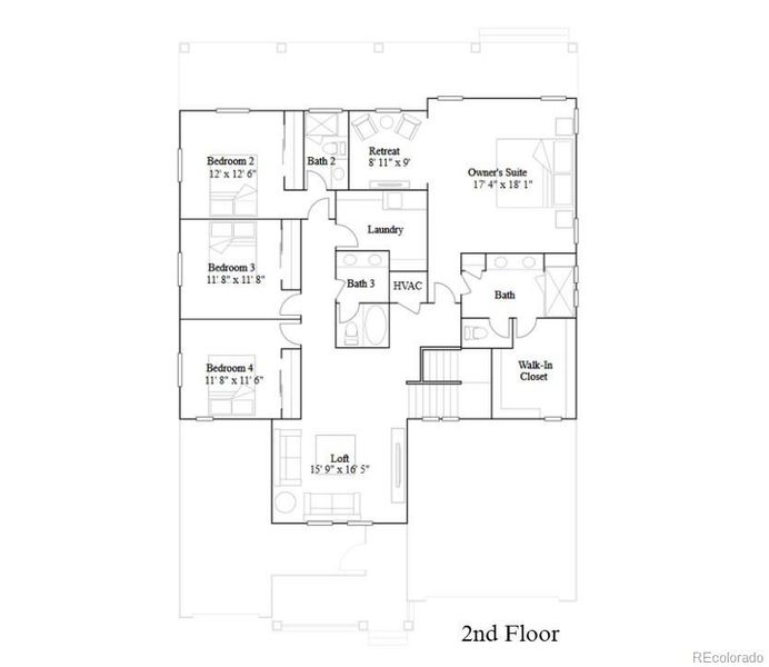 2D floor plan layout of this home in Guilford Estates, Aurora, CO (Image 4).