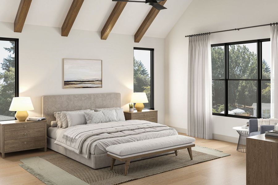 Furnished interior view inside a new home in , Dallas (Image 6).