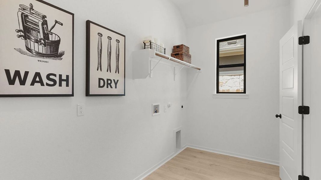 Representative unfurnished interior of a home built from the Mariah by Chesmar Homes in University Heights, Round Rock (Image 19).