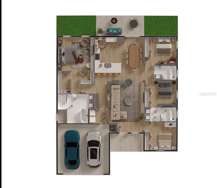 2D floor plan layout of this home in , Ocala, FL (Image 4). 2D floor plan layout of this home in , Ocala, FL (Image 4).