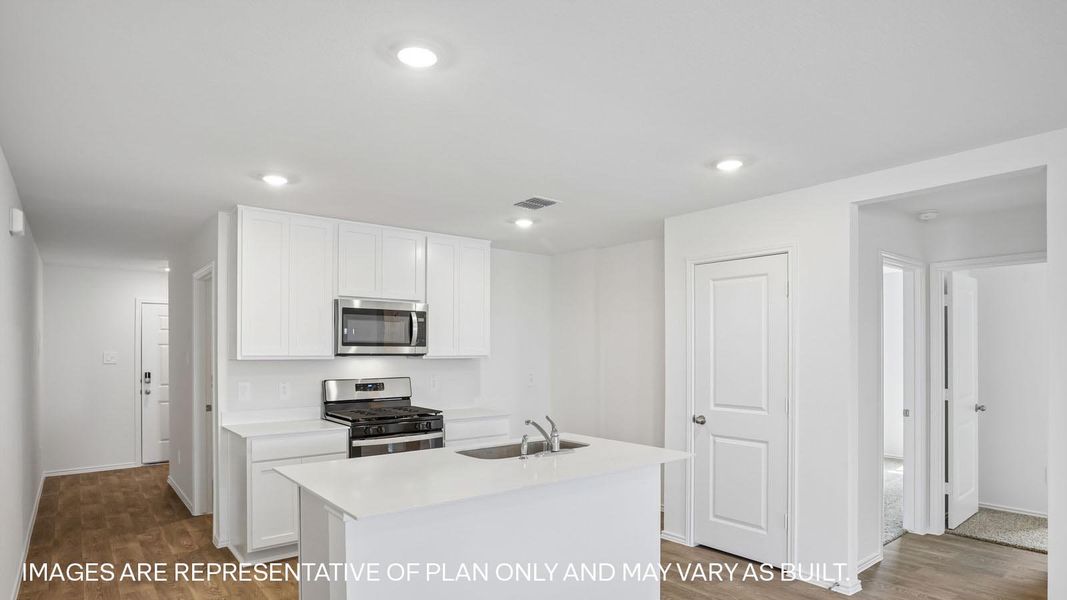 Furnished interior view inside a new home in Prairie Lakes, Buda (Image 6).
