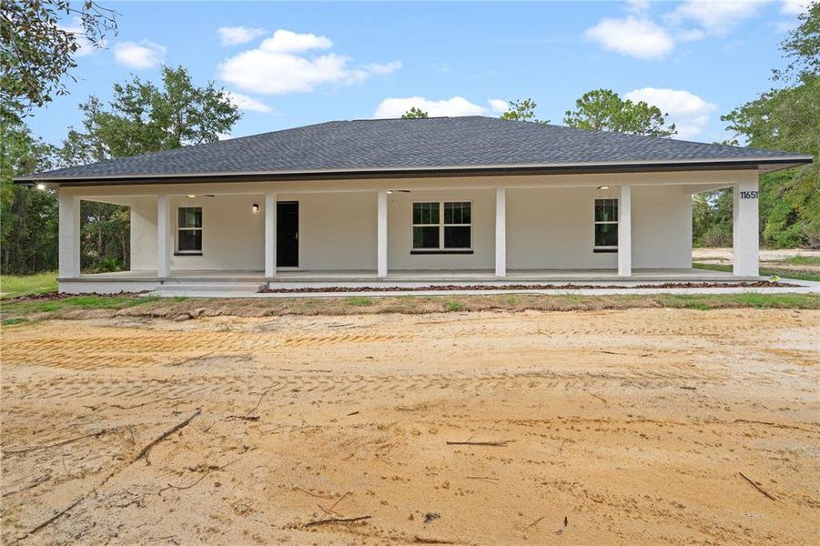 Exterior details and patio area of a home in , Archer (Image 1).
