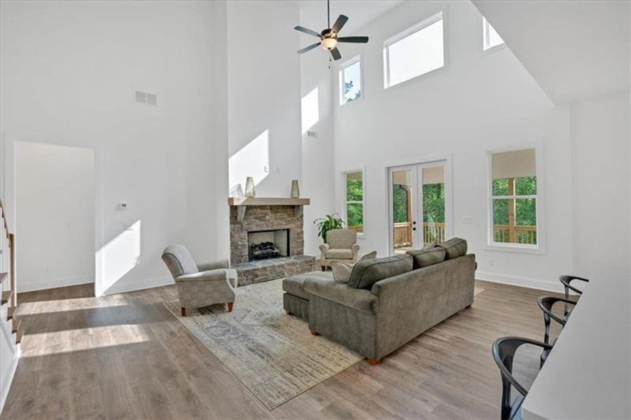 Furnished interior view inside a new home in , Cartersville (Image 34).