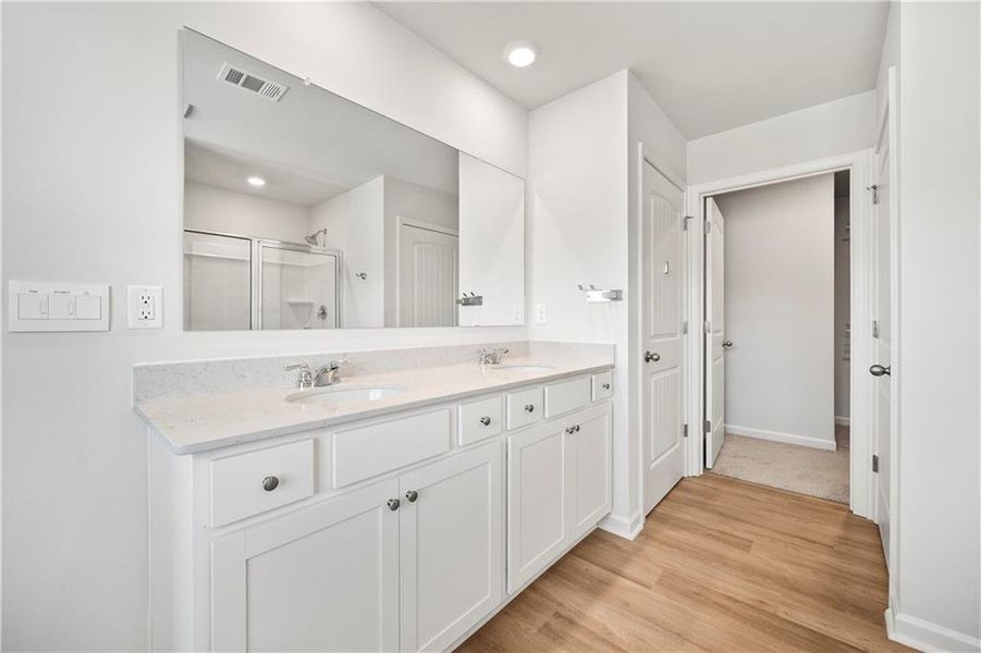 Furnished interior view inside a new home in , Flowery Branch (Image 10).