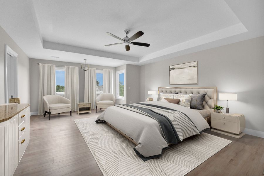 Representative furnished interior of a home built from the The Lexington by Forbes Capretto Homes in Birdsong Estates, Orchard Park (Image 19).
