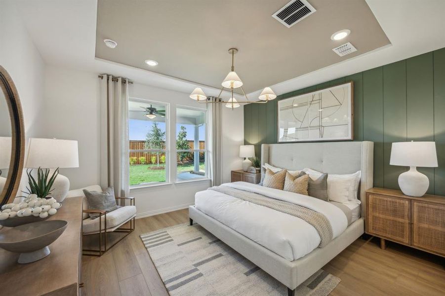 *Model Representation - Spacious owner's suite with private bath