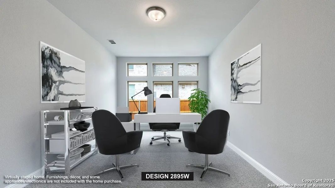 Furnished interior view inside a new home in Meadows Of Mill Creek 60', Seguin (Image 6).