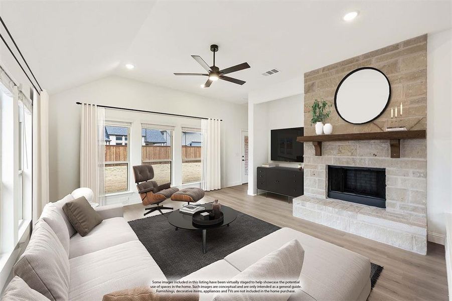 Furnished interior view inside a new home in Waterscape, Royse City (Image 13).