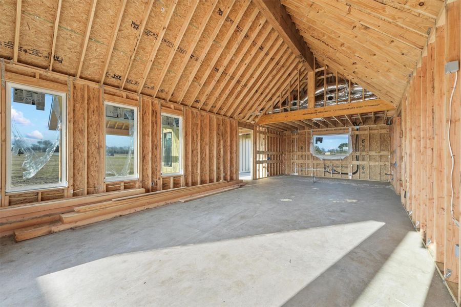 Abundant sizeable windows allow ample sunlight into the open living/kitchen space. A 7X6 island will give separation between the spaces while still allowing for seamless flow for entertaining and enjoying time with loved ones. Abundant sizeable windows allow ample sunlight into the open living/kitchen space. A 7X6 island will give separation between the spaces while still allowing for seamless flow for entertaining and enjoying time with loved ones.